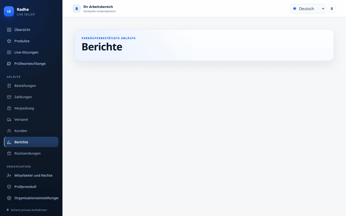 Berichte trennen Packen, Etiketten und tatsächliche Übergabe, damit der Inhaber die Nacht abstimmen kann.