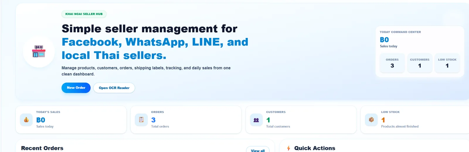 Genuine Radhe Khai Ngai Seller Software production dashboard
