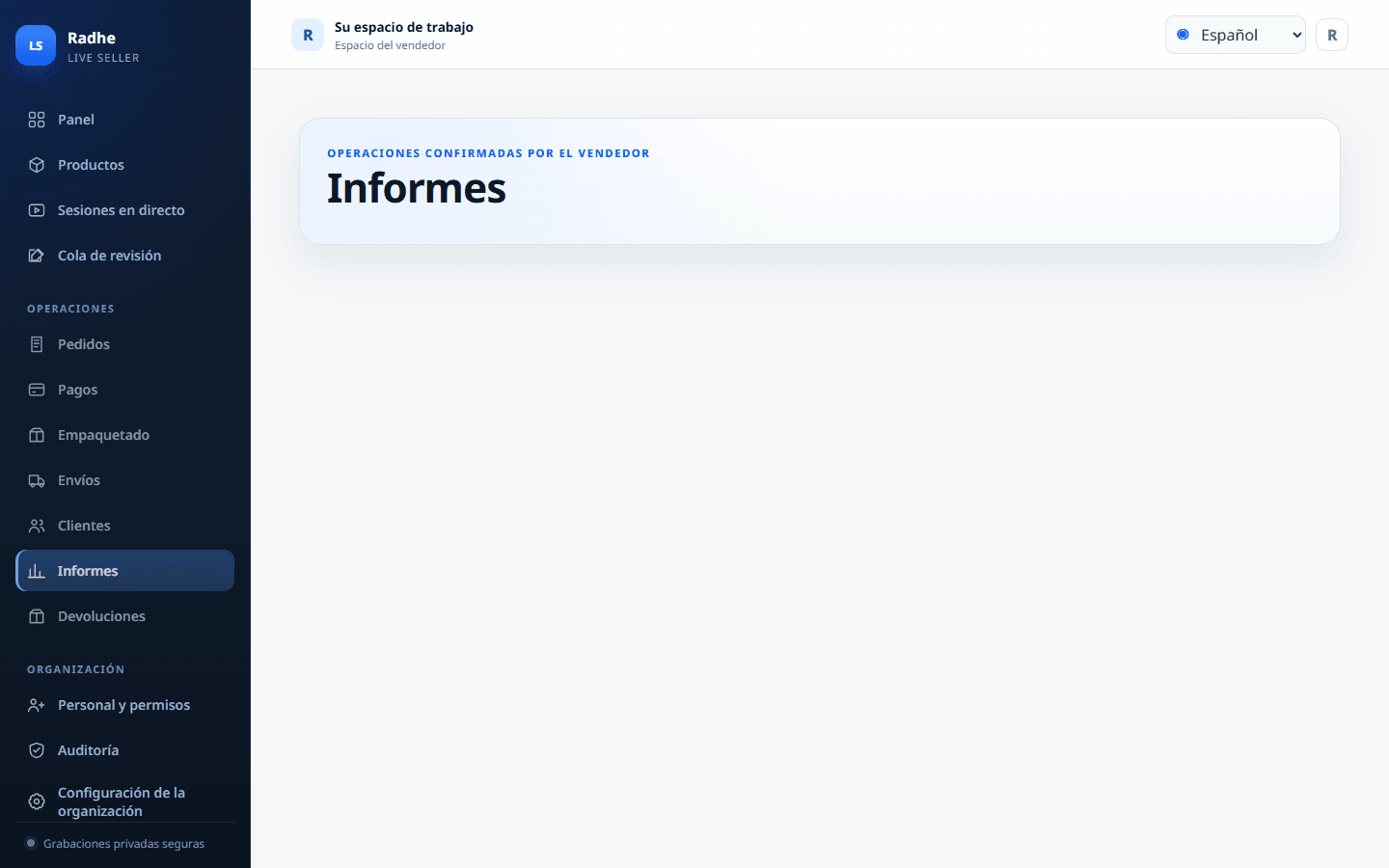Los informes separan empaque, etiquetas y entrega real para que el dueño concilie la noche.